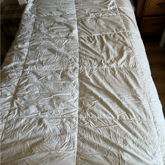 Ralph Lauren Twin Comforter White RLL duvet insert cover ?Read ! - Picture 1 of 8
